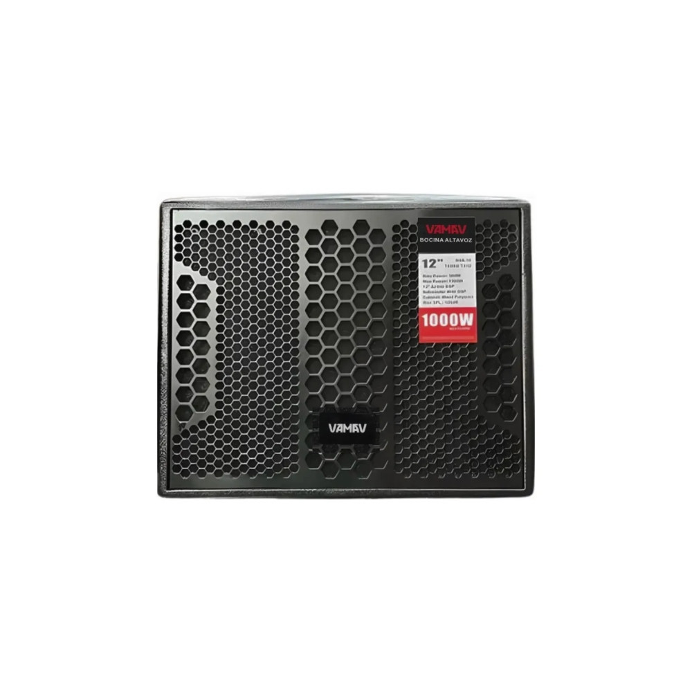 Subwoofer amplificado VAMAV Terra TX12 de 12 pulgadas y 500W RMS