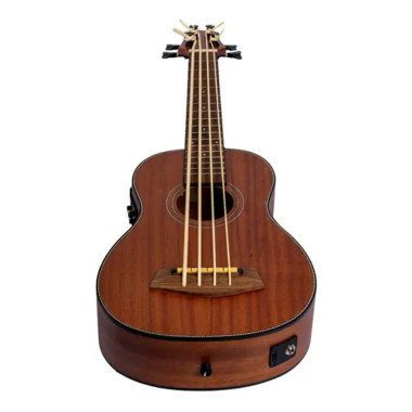 UBASSSP Bajo Electroacústico Con Funda. Acabado Mate Cafe , 4 Cuerdas