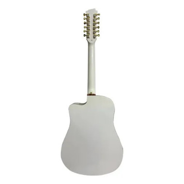 GA4012WH Guitarra Electroacustica 12 Cuerdas Docerola Blanca BAMBOO