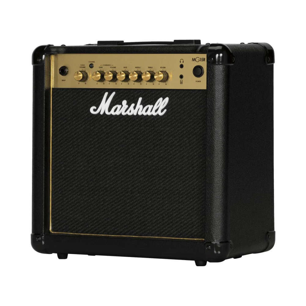 MG15R Amplificador Eléctrico 15w Para Guitarra Con Reverb Negro MARSHALL