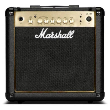 MG15R Amplificador Eléctrico 15w Para Guitarra Con Reverb Negro MARSHALL