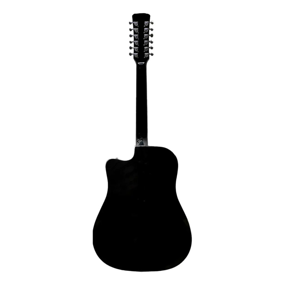 GA4012BKQAR Guitarra Electroacústica   Ga-4012-bk-q Docerola Negra BAMBOO