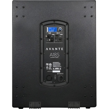 Subwoofer activo AVANTE A18S de 18" y 1200W pico con DSP integrado.