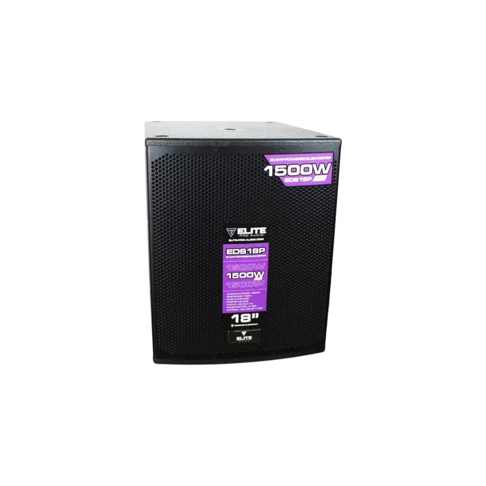 EDS18P Subwoofer 18 mplificado 1500W Pro audio aleman ELITE