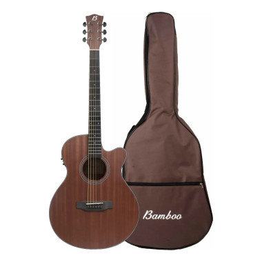GA40NATQAR Guitarra Electroacústica  Ga-40-mahogany-q Caoba Color Mahogany Matte BAMBOO