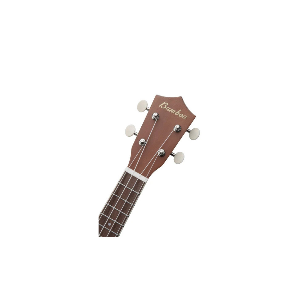 U21BLACKMANDALA Ukulele soprano Negro con Mandala BAMBOO