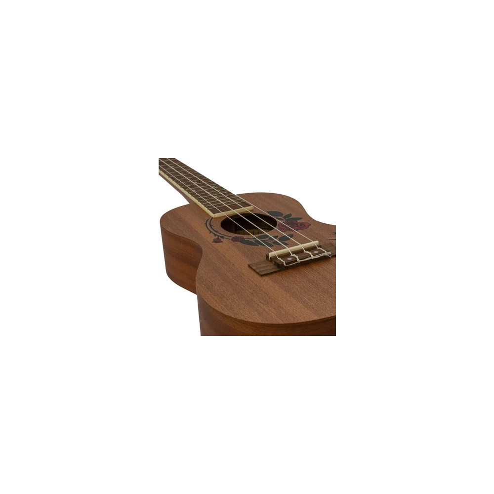 U23ROSESS Ukelele Concierto Diseño Roses BAMBOO