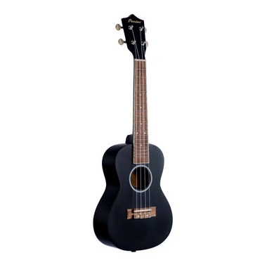 U23UK Ukelele Concierto Estudio Negro Con Funda