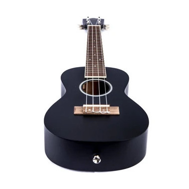 U23UK Ukelele Concierto Estudio Negro Con Funda