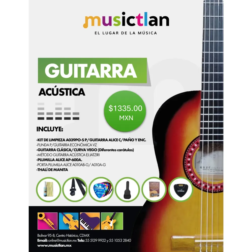 PQ2 Paquete guitarra clásica VEGO