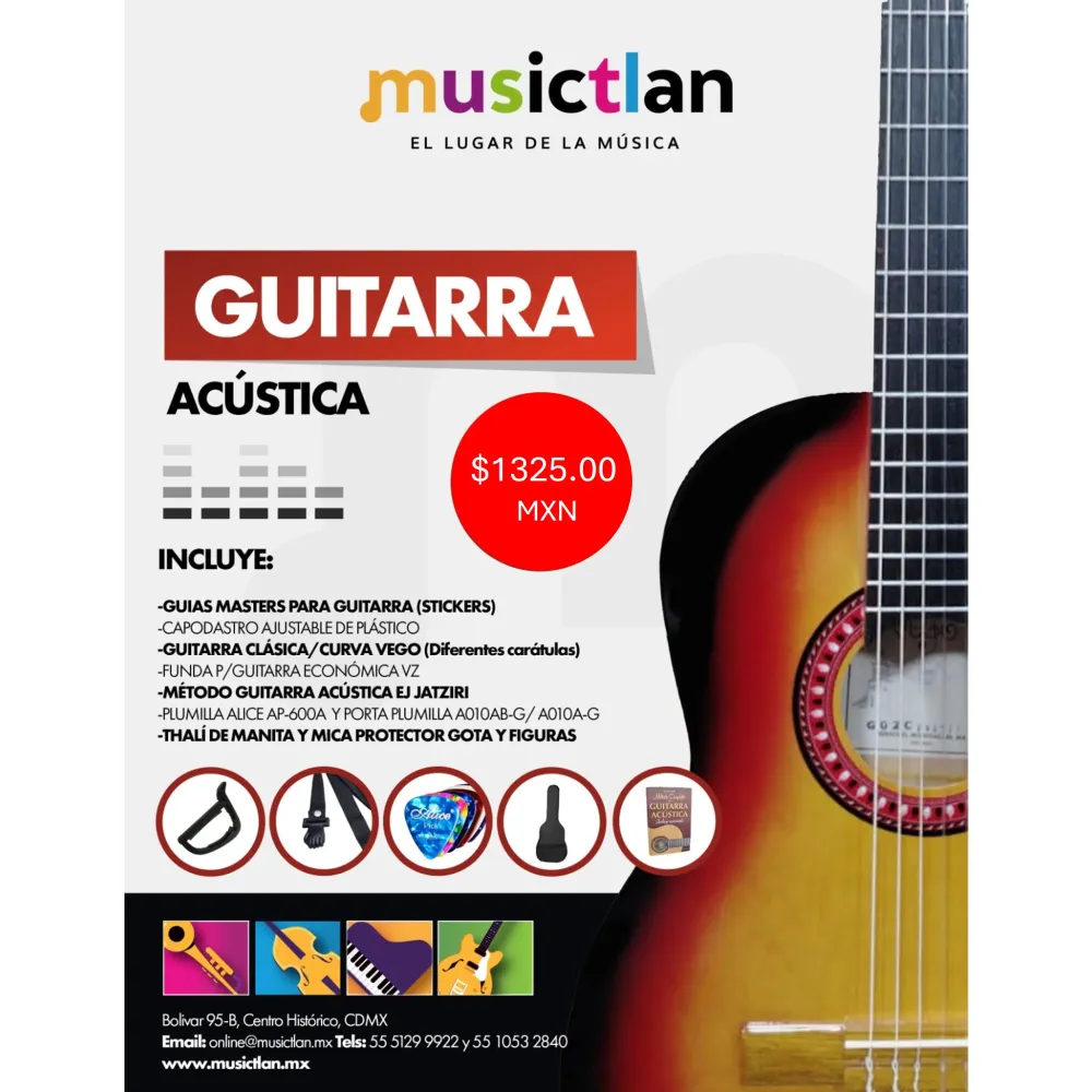 PQ3 Paquete guitarra clásica VEGO