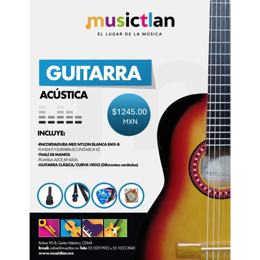 PQ5 Paquete guitarra clásica VEGO