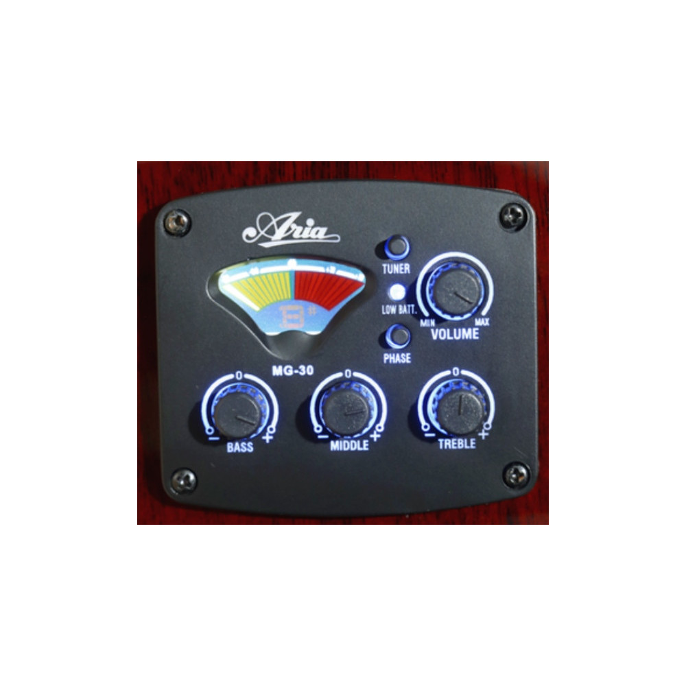 Aria FET-R1/12 N Guitarra Docerola Electroacústica 12 Cuerdas