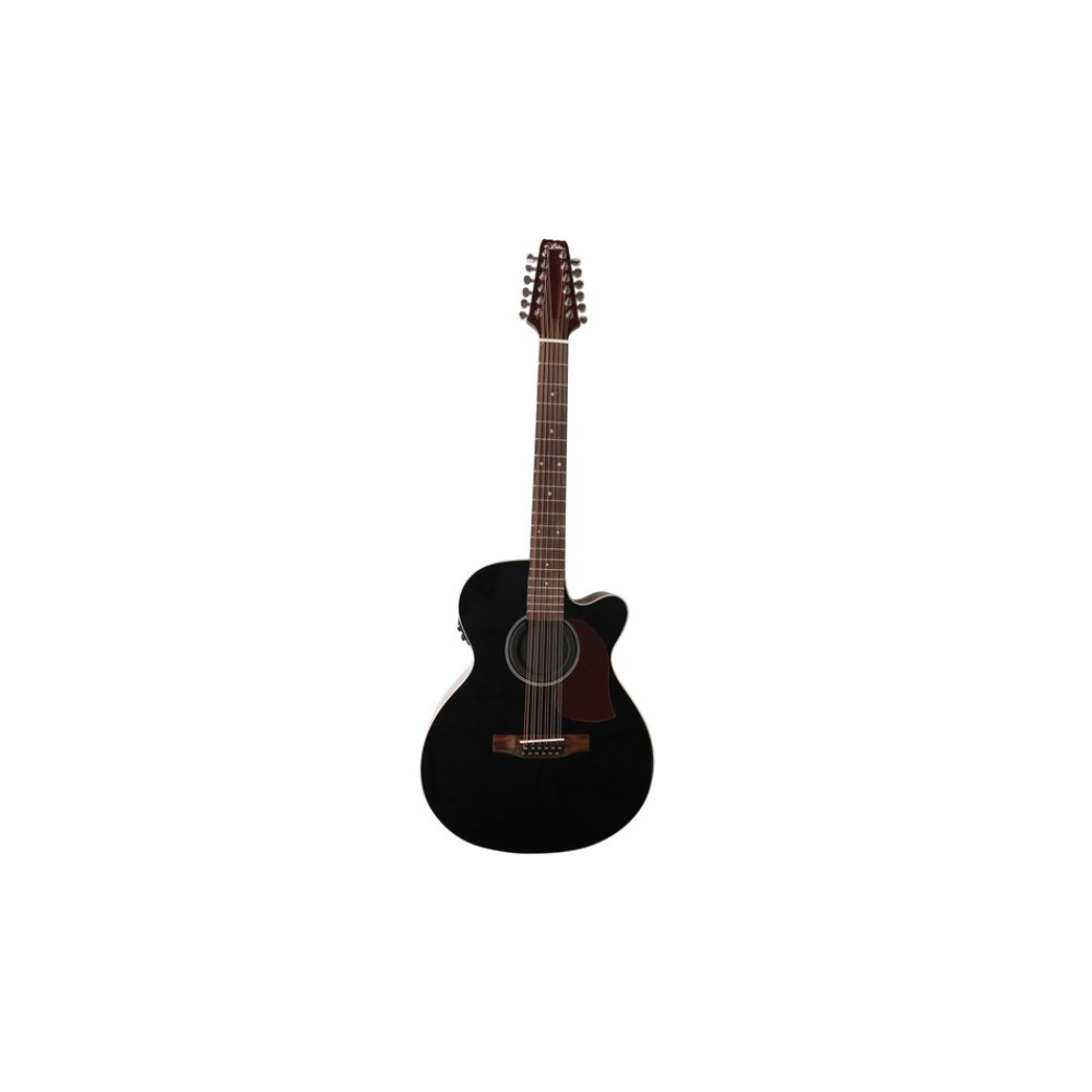 Guitarra Electroacústica Docerola ARIA FET-R1/12 BKTP Negra 12 Cuerdas