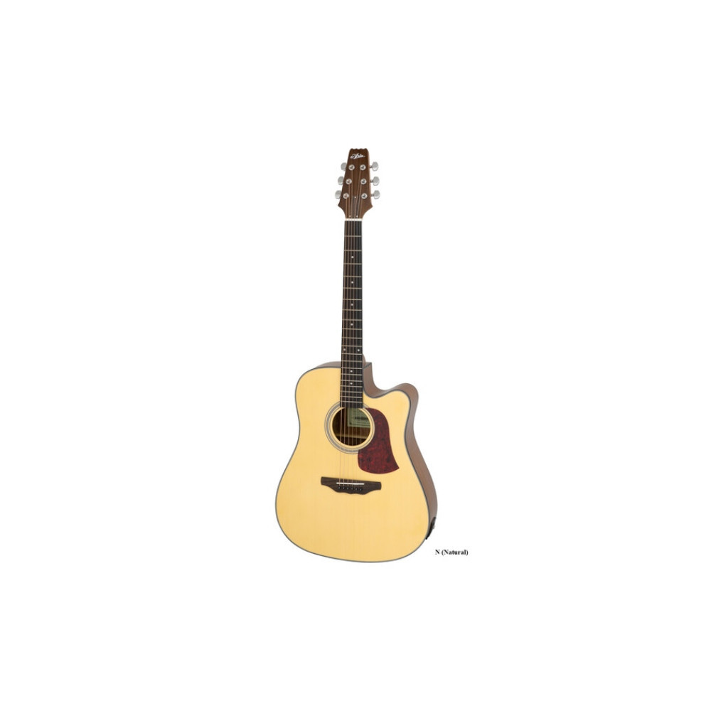 Guitarra Electroacústica ARIA AD-10CE N Natural 6 Cuerdas