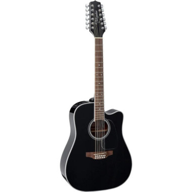 Takamine GD38CE BLK Guitarra Docerola Electroacústica Negra