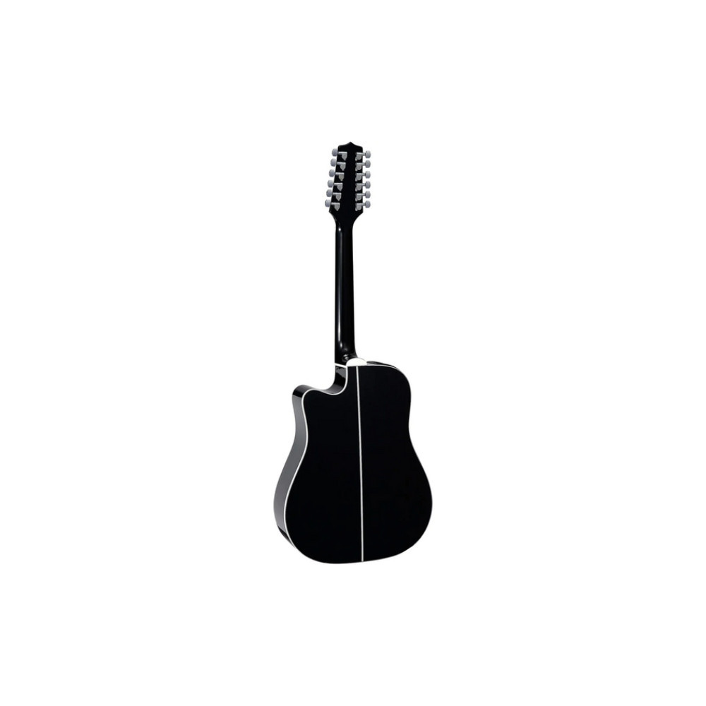 Takamine GD38CE BLK Guitarra Docerola Electroacústica Negra