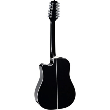 Takamine GD38CE BLK Guitarra Docerola Electroacústica Negra