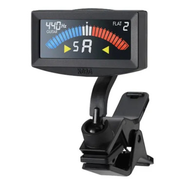 KORG AW4GBK PitchCrow-G Afinador de Clip para Guitarra y Bajo