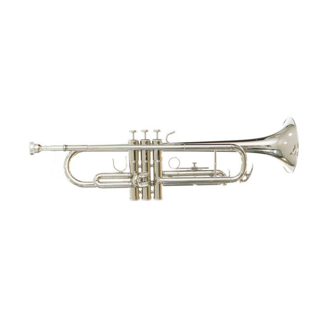 INV09 Trompeta Sib Niquelada con doble llave 3N marca SILVERTONE