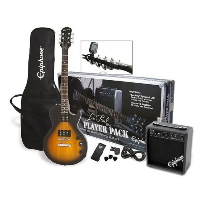 PPEG-EGL1VSCH1 Paquete De Guitarra Eléctrica Les Paul SB EPIPHONE