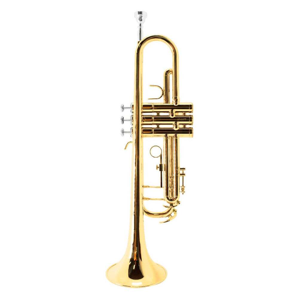 SLTP007 Trompeta Sib Laqueada con doble llave marca SILVERTONE SLTP007 Trompeta Sib Laqueada con doble llave marca SILVERTONE