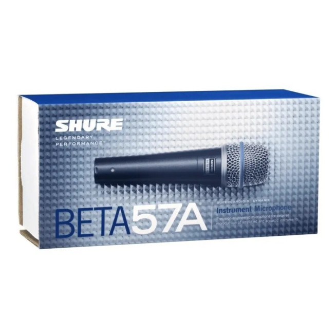 BETA57A  Micrófono para voz o instrumento cardioide SHURE.