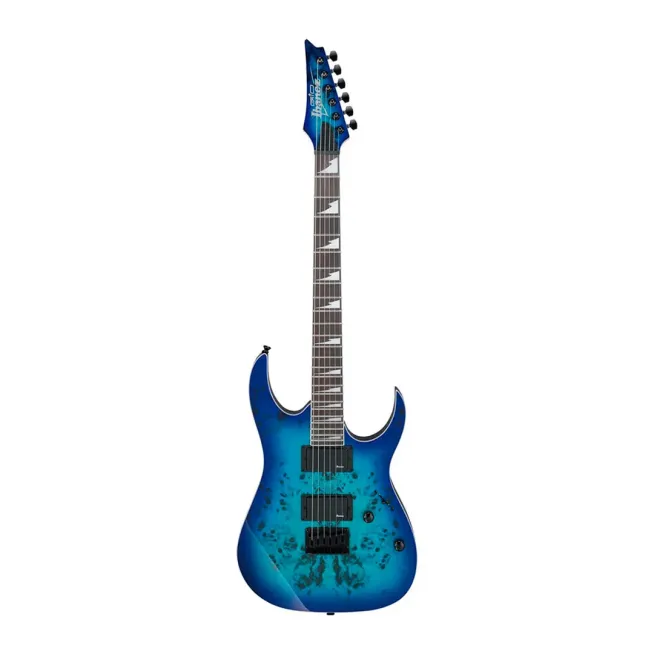 8202015 Guitarra eléctrica GIO RG azul transparente sombreada GRGR221PA-AQB marca IBANEZ