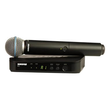 Blx24/b58-j11 Micrófono inalámbrico con receptor negro SHURE.