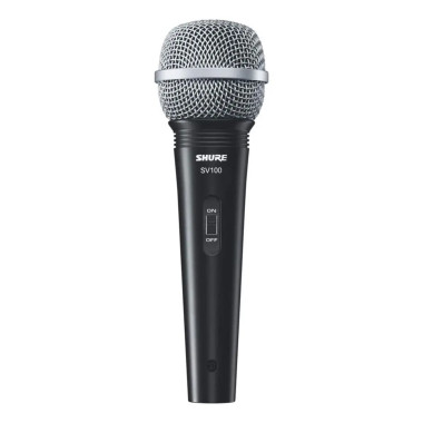 SV100 Micrófono vocal profesional  con cable negro SHURE.