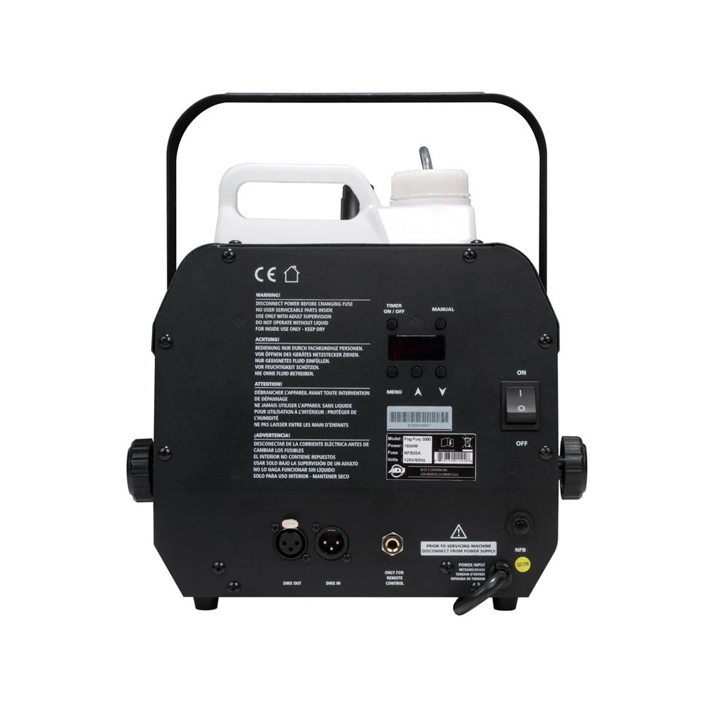 FOG333 Fog Fury 3000 1500W Máquina de Humo | Eliminator