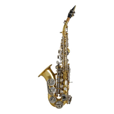 Saxofón Soprano Curvo Symphonic SP-06 Eb Dorado.