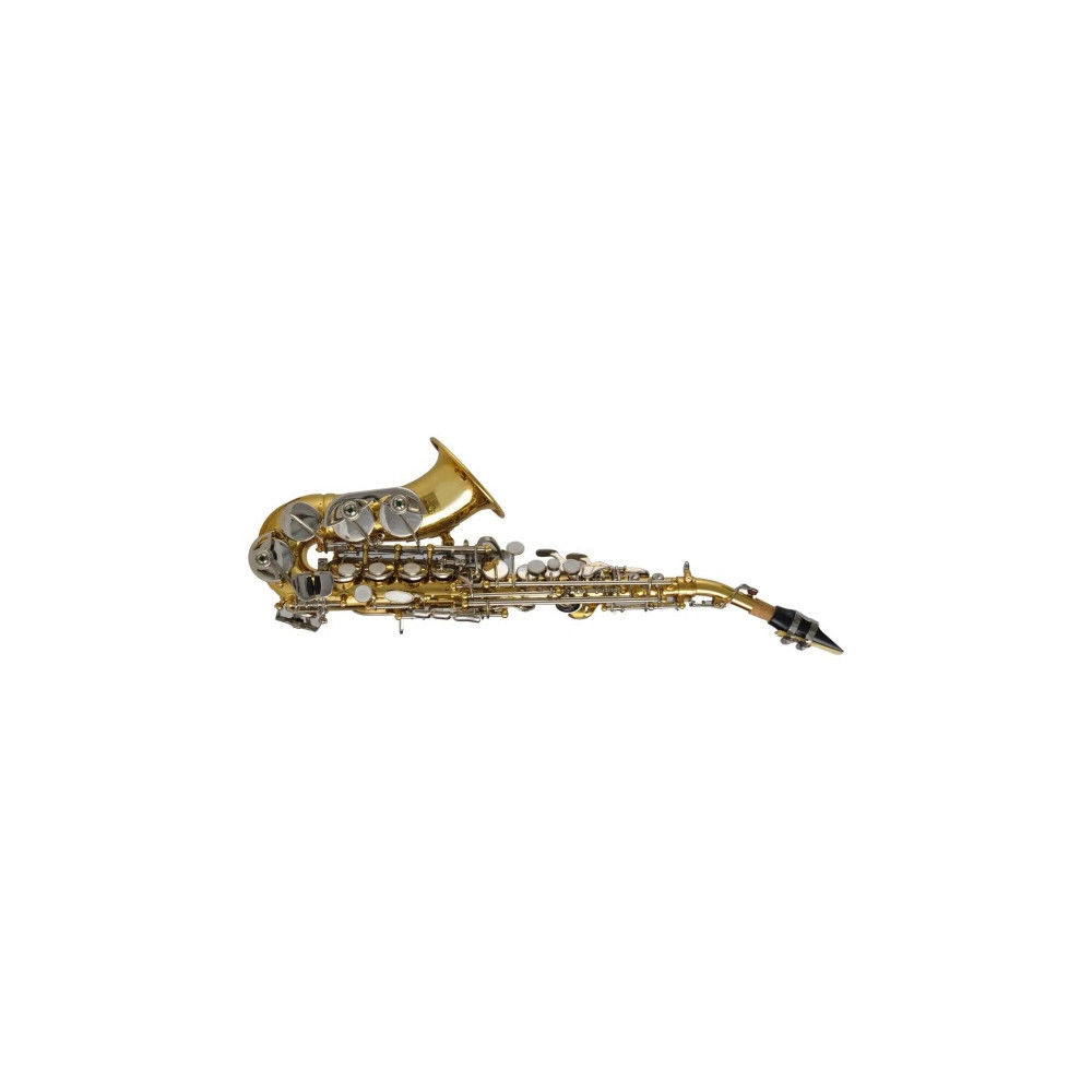 Saxofón Soprano Curvo Symphonic SP-06 Eb Dorado.