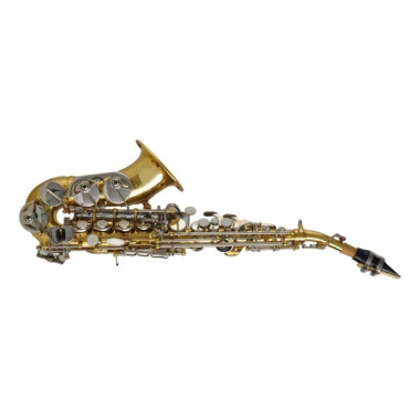 Saxofón Soprano Curvo Symphonic SP-06 Eb Dorado.