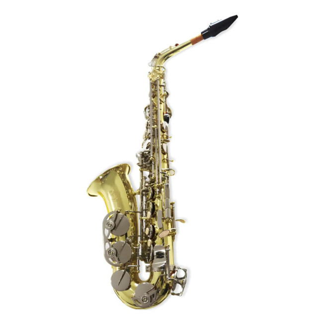 AS-207 Saxofon Alto Combinado Laqueado y Níquel Eb SYMPHONIC