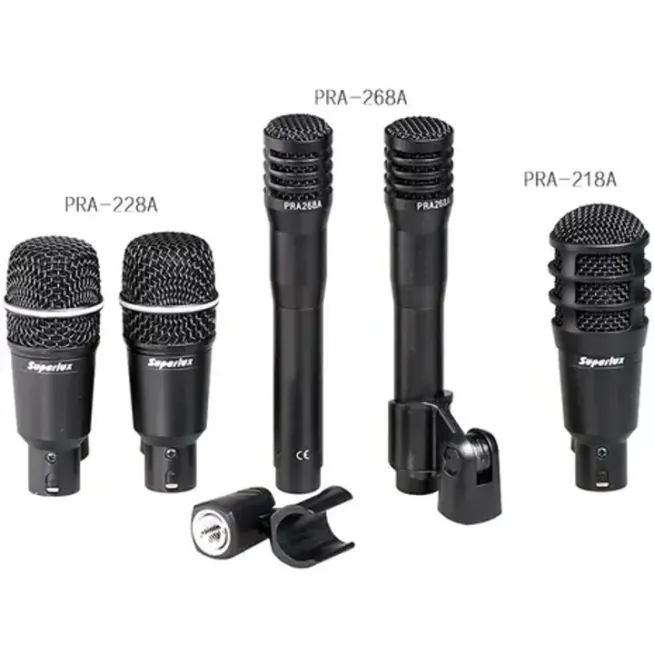 DRKA3C2 Micrófonos bateria musical 5 piezas DRK