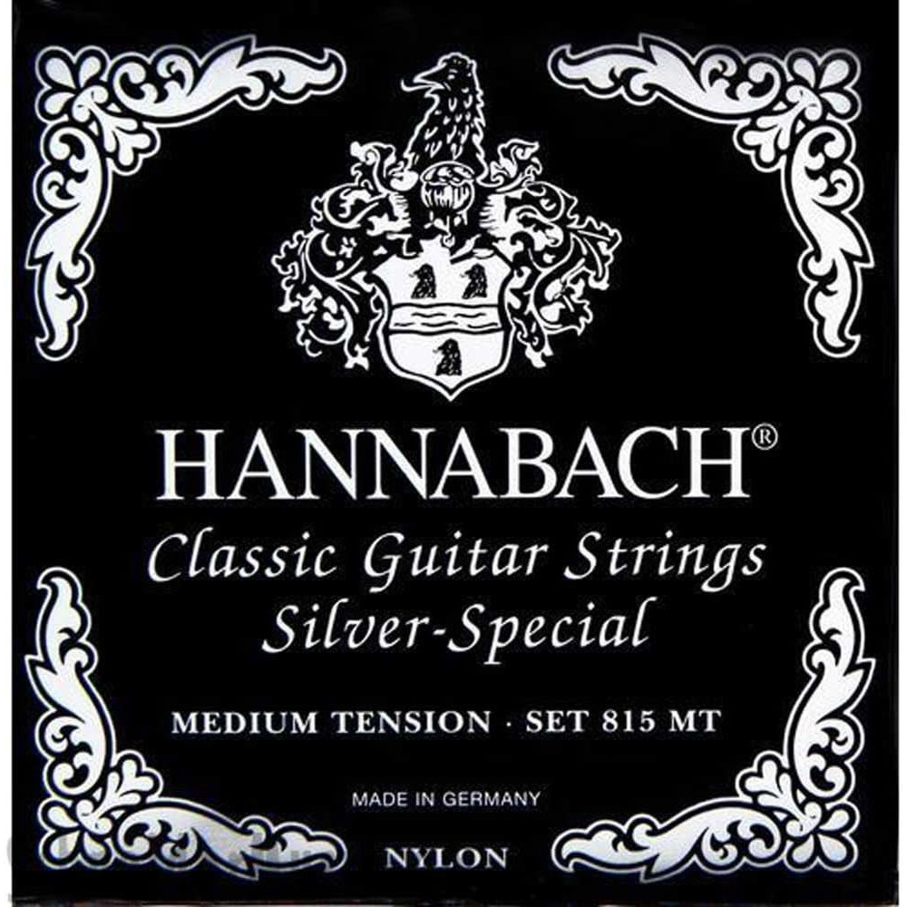 HA815 Cuerdas Guitarra Clásica  815 Mt Silver Special Nylon HANNABACH