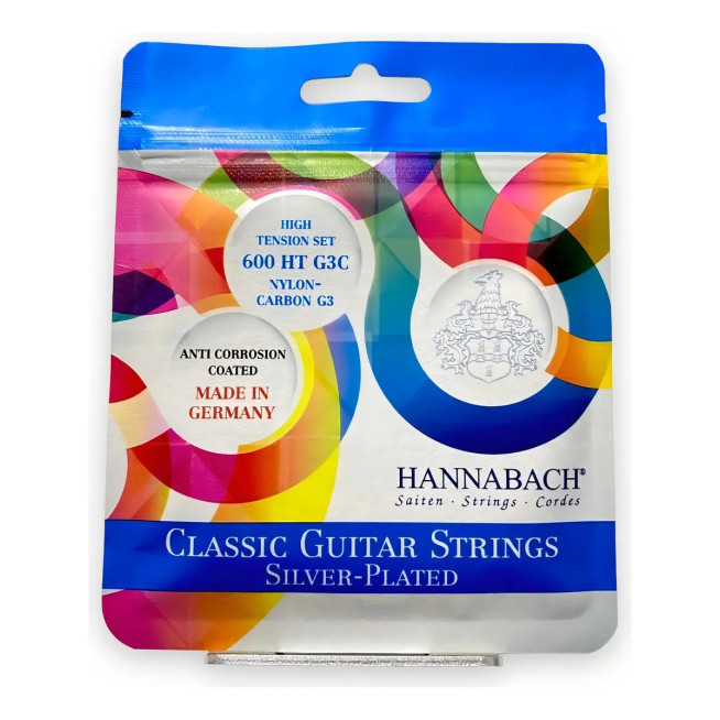 HA600HT Juego de Cuerdas 600 Ht G3c Guitarra Clasica HANNABACH