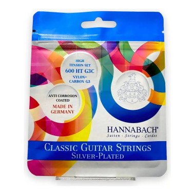 HA600HT Juego de Cuerdas 600 Ht G3c Guitarra Clasica HANNABACH