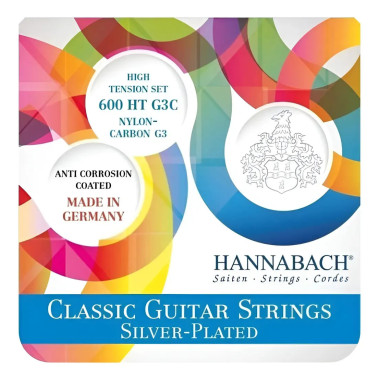 HA600HT Juego de Cuerdas 600 Ht G3c Guitarra Clasica HANNABACH