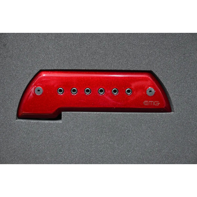 654330500763 Pastilla  Para Guitarra Acústica Y  Rojo/cromo EMG