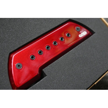 654330500763 Pastilla  Para Guitarra Acústica Y  Rojo/cromo EMG