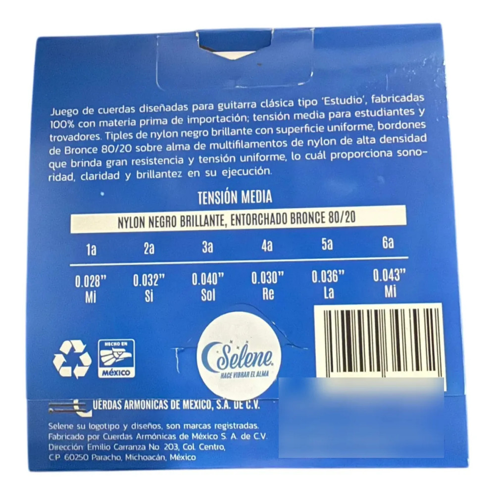 7503004726578 Cuerda Para Guitarra Acústica  Sl 200 SELENE