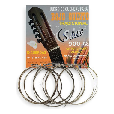 900Q Cuerdas Bajo Quinto Alpaca Níquel-cobre Sonido Potente. SELENE