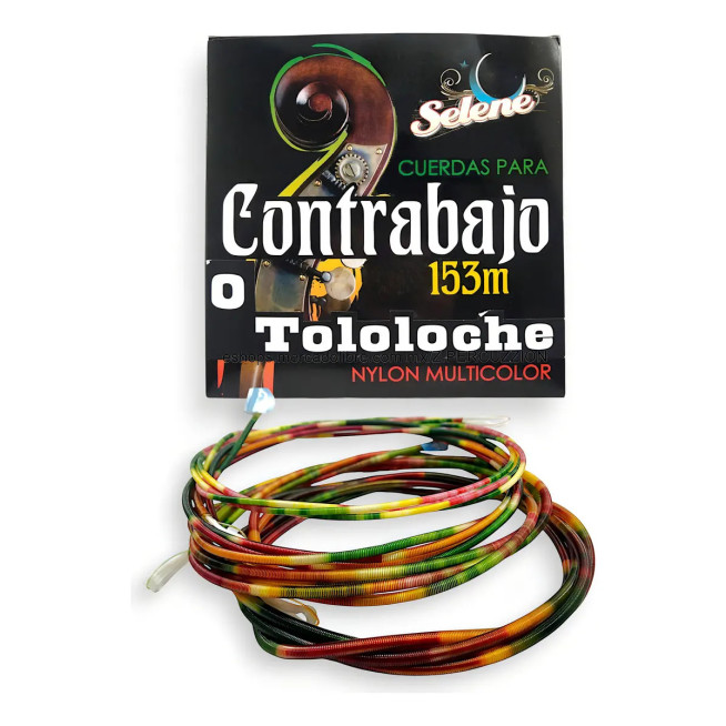 7503040509012 Cuerdas Encordadura P/ Contrabajo Tololoche Con Alma De Seda SELENE