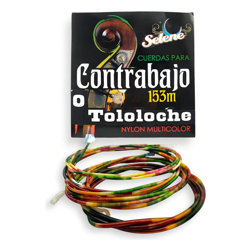 7503040509012 Cuerdas Encordadura P/ Contrabajo Tololoche Con Alma De Seda SELENE