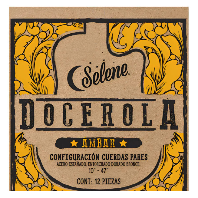 7503045325600 Cuerdas Pares Para Docerola  De Fósforo Bronce Calibre 10-46 SELENE