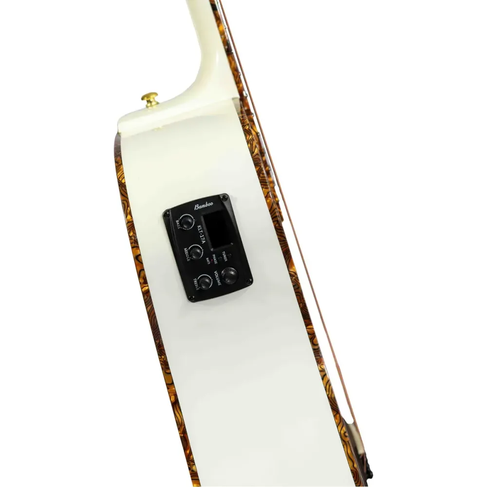 GUITARRA DOCEROLA 40" BAMBOO BLANCA C/FUNDA GA4012WHQAR