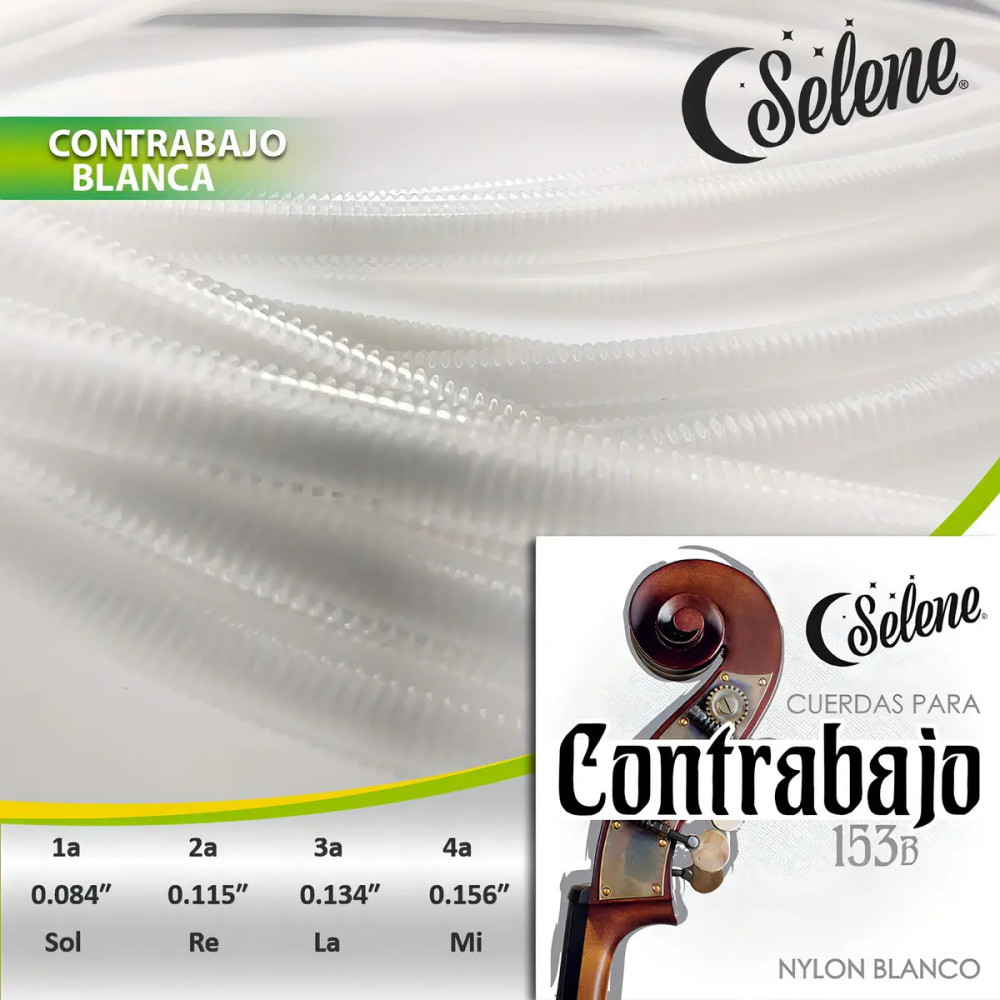 7503040509005  Cuerdas   Para Contrabajo Con Alma De Seda Juego De 4 Cuerdas SELENE