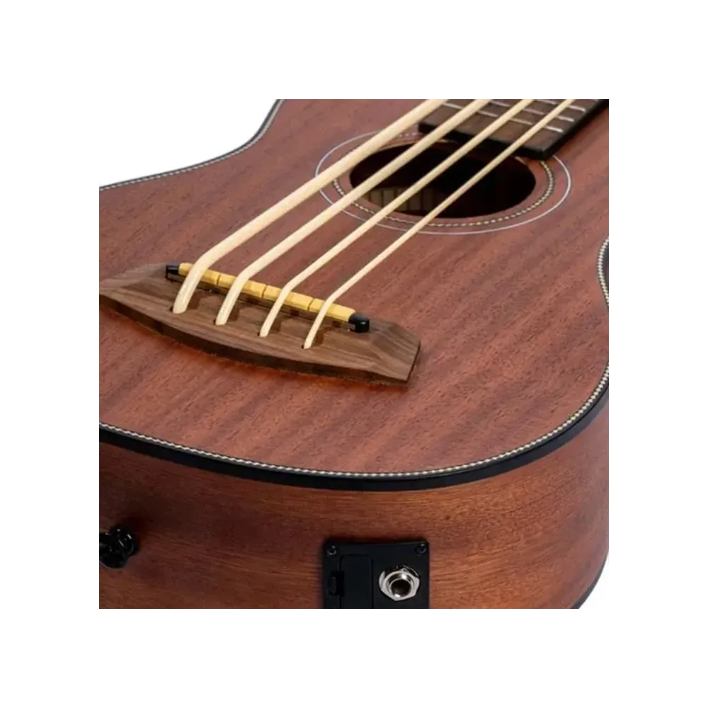 UBASSSP Ukulele bass sapele C/Funda BAMBOO